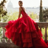 שמלת כלה מ alessandro angelozzi תחרה אדומה