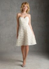 Midi Wedding Dress With Openwork