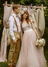 Pakaian Perkahwinan Pastel Rustic
