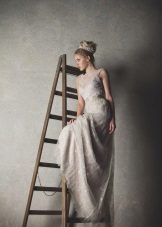 Práškové barvy rustikální svatební šaty