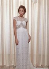 Anna Campbell esküvői ruha az egyik vállán