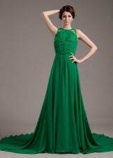 فستان سهرة صيفي باللون الأخضر