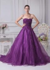 Виолетовата сватбена рокля