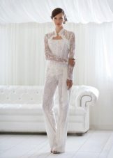 Lace bryllup overalls