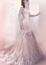 Vestido de novia de encaje sirena de Gabbiano