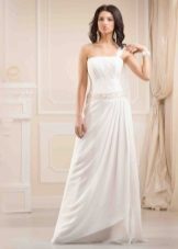 فستان زفاف يوناني مع حزام واحد