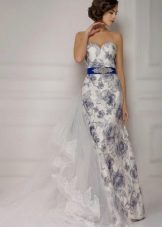 Gaun pengantin warna lurus