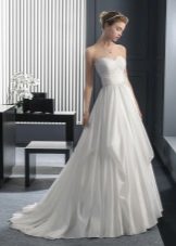 2015 А-силует сватбена рокля от две от Роза Клара 2015