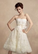 Krátké Ivory Lace Svatební šaty
