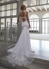 فستان زفاف مع خط عنق مزدوج على ظهر ريكي دلال 2016