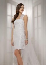 Vestido de noiva curto da coleção de Veneza de Gabbiano