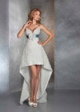 Vestido de novia alto-bajo de la colección de deseos secretos de gabbiano