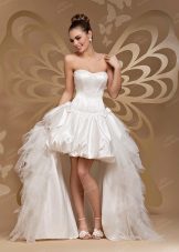 Висока ниска сватбена рокля от To Be Bride 2012