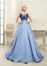 „Naviblue“ vestuvių suknelė mėlyna