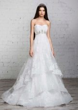 „Romanova“ vestuvių suknelė - siluetas su daugiasluoksniu sijonu
