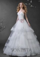 שמלת חתונה מאוסף סיפור אהבה מפואר רב שכבתית