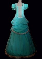Vintage bruidsjurk in blauw
