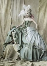 Vestido de noiva vintage suavemente azul