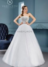 Великолепна сватбена рокля от метличина с кристали