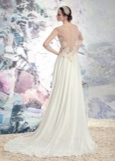 Vestido de noiva da coleção de Hellas com as costas abertas