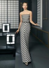 Striped Evening Dress