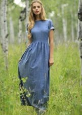 Egyenes, hosszúságú farmer ruha