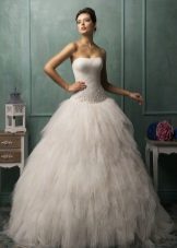 „Amelia Sposa“ vestuvių suknelė su daugiasluoksniu sijonu