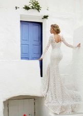 Gaun pengantin dari renda Lanesta