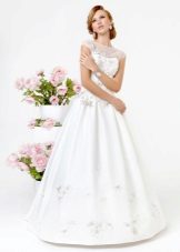 Renda Kookla simples vestido de coleção branco com top de renda