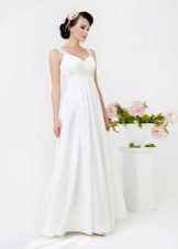 فستان زفاف من مجموعة بسيط الأبيض من كوكلا الإمبراطورية