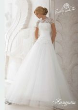 Lady White Diamond Wedding Dress avec de la dentelle