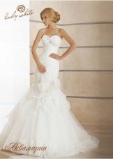 Dámské bílé diamantové svatební šaty