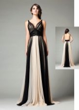 שמלה יוונית לבנה ושחורה