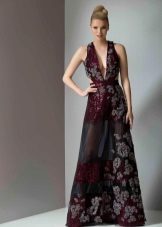 Șifon rochie cu imprimare florală