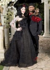 Vestido de novia negro