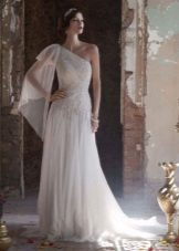 Vestuvių suknelė su graikišku nėriniu