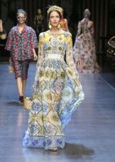 Dolce & Gabbana vestido vintage para o chão