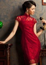 Kırmızı oryantal elbise