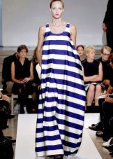 Striped dress bag