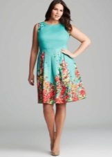 Dress for full with print