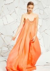 Bossa de vestir de color taronja