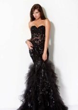 Black Mermaid Lace Dress