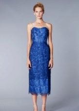 Bustier Lace Midi Dress