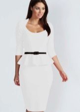 Biała sukienka z basky