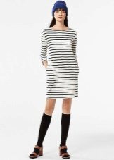 Dress straight silhouette in a sporty style