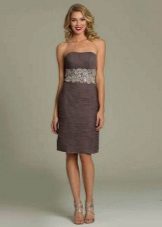 Fitted Straight Silhouette Evening Dress