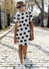 Polka-dot cotton dress