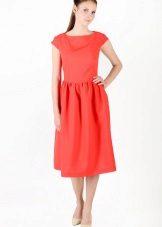 Bavlněné šaty Tatyanka z červeného kalika