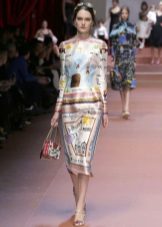 Kjole med børne tegninger Dolce & Gabbana