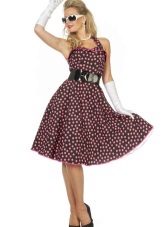 50-an Vintage Polka Dot Dress